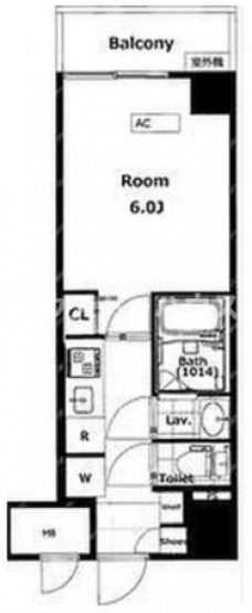 ライオンズマンション西が丘南の間取り図