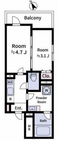 ラヴィエール上中里の間取り図