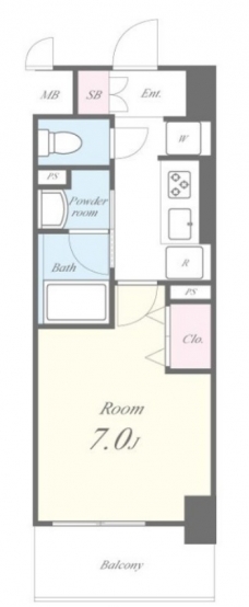 カサ・フェリーチェの間取り図
