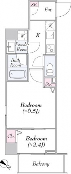 ロイジェント大山西町の間取り図