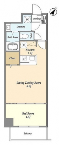 アルファコート常盤台３ の間取り図