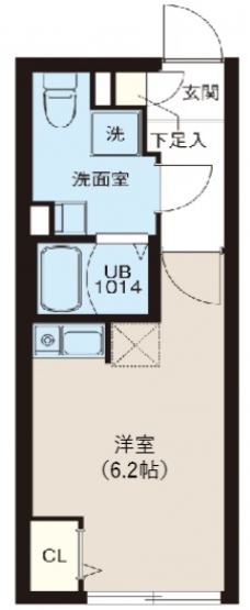レピュア早稲田レジデンスⅡの間取り図