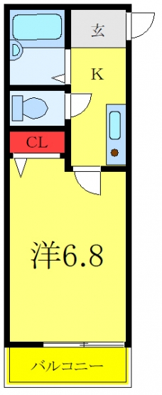 クラッス大和町の間取り図