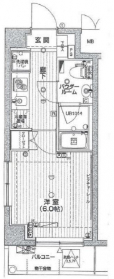 シンシティー板橋本町の間取り図