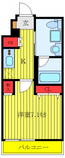クレヴィスタ板橋西台Ⅲの間取り図