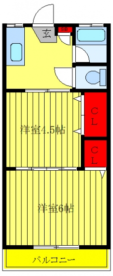 第二ヒルズハウスの間取り図