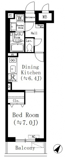 ルーチェ六義園の間取り図