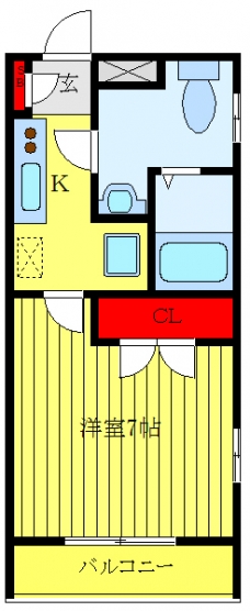 ヴェルデ池袋西の間取り図