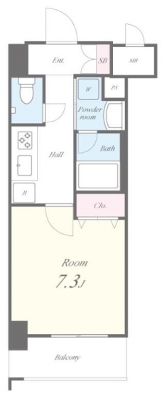 グランレーヴ東尾久の間取り図
