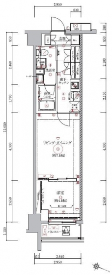 ベルシード板橋本町プレミアⅡの間取り図
