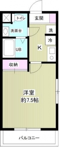 鳩ヶ谷ハウスの間取り図