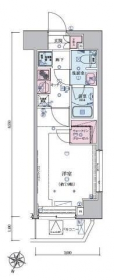 リヴシティ西川口参番館の間取り図