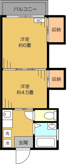 メゾン川口朝日Ⅰの間取り図