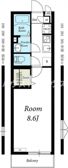 リブリ・フラムドールの間取り図