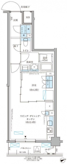 パークアクシス文京本郷の間取り図