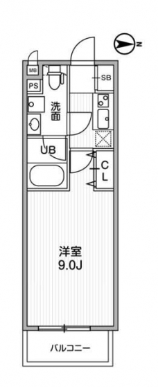 ＬＵＮＩＱ新高島平の間取り図