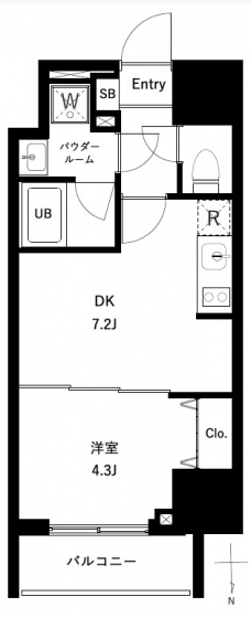 アーバンパーク王子Ⅱの間取り図