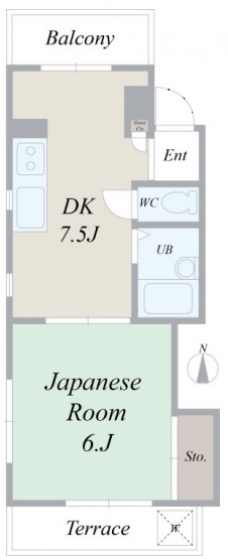 バロール上板橋の間取り図