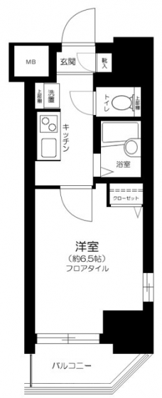エステムコート池袋ＰＲＩＭＥ　ＡＸＩＡの間取り図