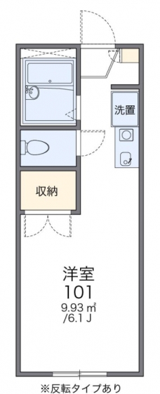 レオパレスパレスフィオーレⅡの間取り図