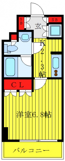 パークアクシス新板橋ウエストの間取り図