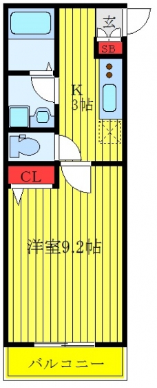 スカイコート板橋本町の間取り図
