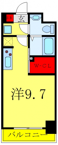 S-RESIDENCE東日暮里の間取り図