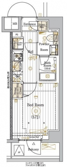 MAXIV川口青木の間取り図