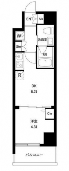 アーバンパーク日暮里Ⅱの間取り図