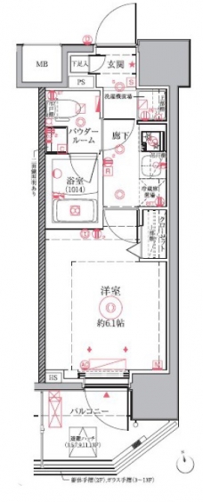 クレイシア川口の間取り図