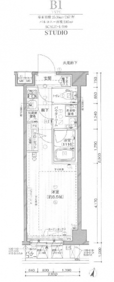 メインステージ板橋志村Ⅱの間取り図
