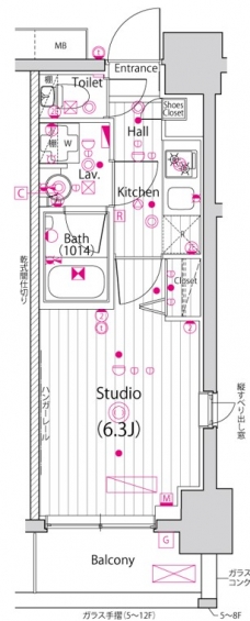 ガーラ・グランディ川口並木の間取り図