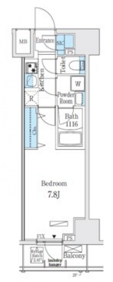 レジディア大手町北の間取り図