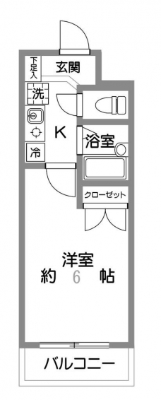 ヴェルト池袋の間取り図