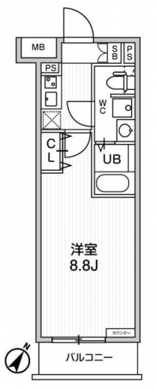 ジェノヴィア板橋本町Ⅲスカイガーデンの間取り図