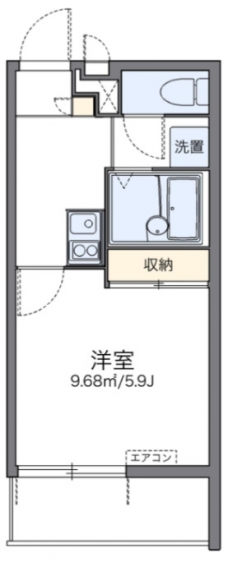 レオパレス悠和の間取り図