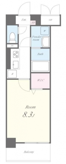 アビースタジオの間取り図