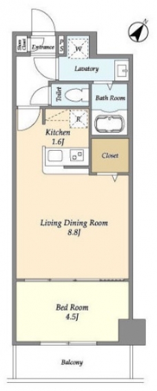 アルファコート常盤台３ の間取り図