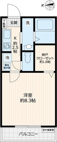 サニーサイドの間取り図