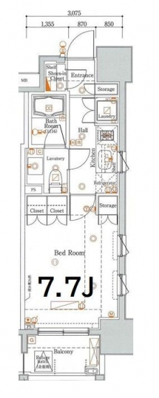 WILL　VERT東十条の間取り図