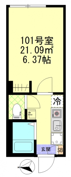 モンド・リコ板橋本町の間取り図