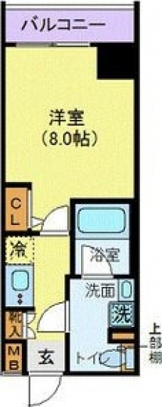 LEXE秋葉原Eastの間取り図