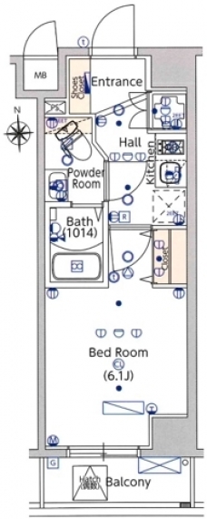 マーロ西川口ルネサンスコートの間取り図