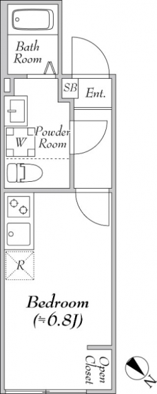 IL MEZZO DI TOKYO，TREの間取り図