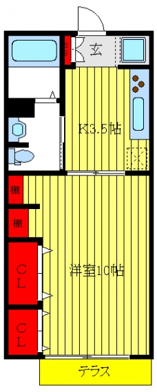 シティハイム白馬の間取り図