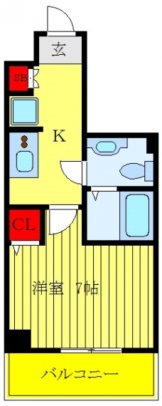 ジェノヴィア板橋本町グリーンウォールの間取り図