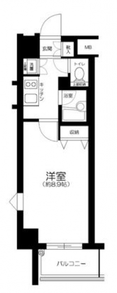 プレール・ドゥーク御徒町の間取り図