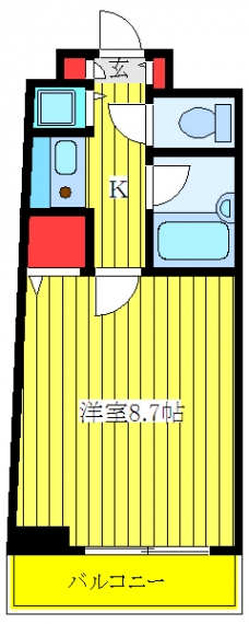 Ｓ.Ｋ.Ｙマンションの間取り図