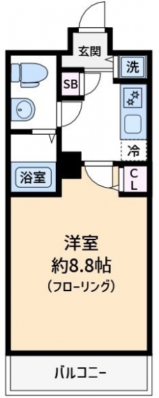 AXAS池袋の間取り図