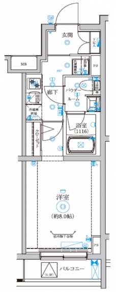 REGOLITH板橋本町の間取り図